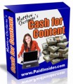 Cash For Content MRR Ebook