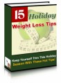 15 Holiday Weight Loss Tips PLR Ebook 
