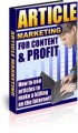 Article Marketing For Content Profit Resale Rights Ebook