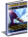 Newbies Guide To Resale Rights Resale Rights Ebook