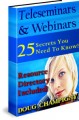 Teleseminars  Webinars MRR Ebook