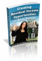 Creating Residual Income Opportunities In Real Estates MRR Ebook