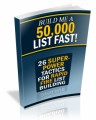 Build Me A 50,000 List Fast PLR Ebook