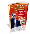 How To Achieve Your Own Financial Independence PLR Ebook