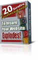 20 Surefire Techniques To Insure Your Website Explodes PLR Ebook 