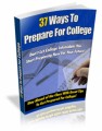 37 Ways To Prepare For College PLR Ebook 