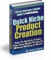 Quick Niche Product Creation PLR Ebook 