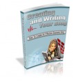 Creating And Writing Your Blog Mrr Ebook