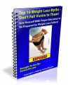 Top 10 Weight Loss Myths MRR Ebook