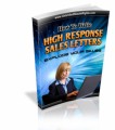 How To Write High Response Sales Letters MRR Ebook