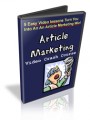 Article Marketing Video Crash Course MRR Ebook