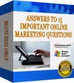 Answers To 15 Important Marketing Questions PLR Ebook 