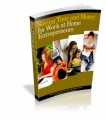 Saving Time And Money For Work At Home Entrepreneurs PLR Ebook