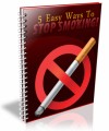 5 Easy Ways To Stop Smoking Resale Rights Ebook