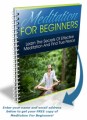 Meditation for Beginners Plr Ebook
