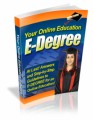 Your Online Education E Degree Plr Ebook