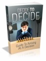 Decide To Decide Mrr Ebook