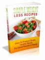 Simple Weight Loss Recipes Mrr Ebook