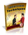 Interview Techniques Plr Ebook