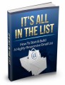 Its All In The List Mrr Ebook