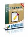 How To Write A Full Length Ebook Personal Use Ebook