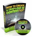 How To Create A Crap Load Of Content Fast Plr Ebook With Audio
