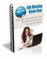Job Hunting Know How Plr Autoresponder Email Series