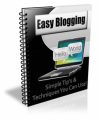 Easy Blogging Newsletter Plr Autoresponder Email Series