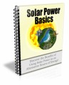 Solar Power Basics Newsletter PLR Ebook