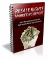 Resale Rights Marketing Report PLR Ebook