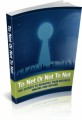 To Net Or Not To Net Plr Ebook