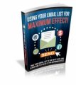Using Email List For Maximum Effect MRR Ebook
