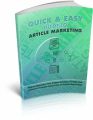 Quick & Easy Guide To Article Marketing PLR Ebook