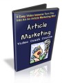 Article Marketing Video Crash Course MRR Ebook