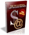 The Top 10 Critical List Building Mistakes Plr Ebook